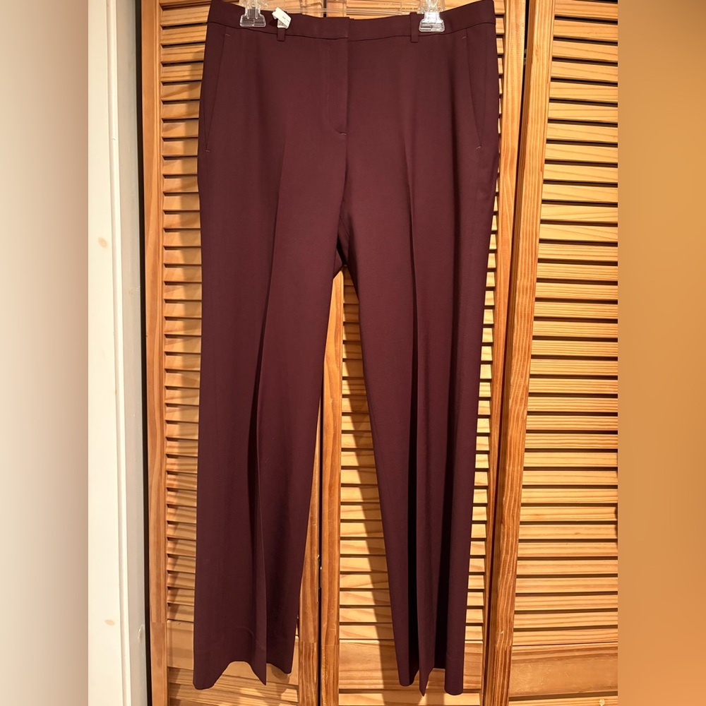Theory Women's Burgundy Trousers